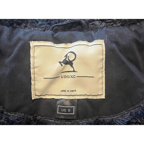 Uoiuxc Women's Hooded Winter Coat Warm Fleeced Lined Parka Long Jackets - Picture 7 of 8